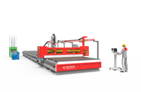 Machine de découpe CNC pour panneaux sandwich XPS FRP GRP pour revêtement mural, réfrigérateur, carrosserie de remorque, panneau composite