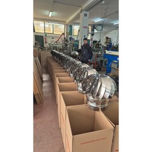 Campana de Chimenea Giratoria Impulsada por el Viento, Acero Inoxidable 304, Certificación KIWA, Diseño Industrial, Hecho en Italia, para Extracción de Gases de Combustión - Product Image 4