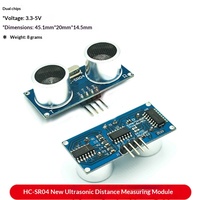 Modul Pengukur Jarak Ultrasonik HC-SR04 Modul Sensor Pengukur Jarak 3-5.5V Tegangan Lebar Berbagai Model