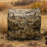 Tente de chasse camouflage imperméable personnalisable à 180 degrés pour la chasse aux oiseaux aquatiques et les leurres