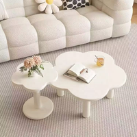Table d'appoint en bois massif de style moderne avec table basse, ensemble de salon, meubles de luxe pour la maison, Rosegia, garantie 1 an
