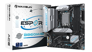 Carte mère MAXSUN MS-eSport B860M WIFI ACE LGA1851 MATX, DDR5, PCIe 5.0, USB4, LAN 2.5G, pour processeur Intel 14e génération/Ultra Gen CPUMAXSUN - Product Image 2