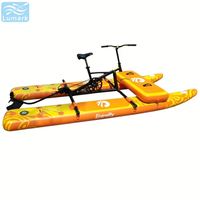 Vélo aquatique à pédales plat, 1 personne, cadre en aluminium avec tapis flottant avant en Drop Stitch, portable pour hôtel, de Chine Lumark