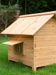 Masif Ahşap Dış Mekan Köpek Kulübesi Su Geçirmez Yalıtımlı Her Mevsim Büyük Köpekler İçin Köpek Yuvası - Product Image 3