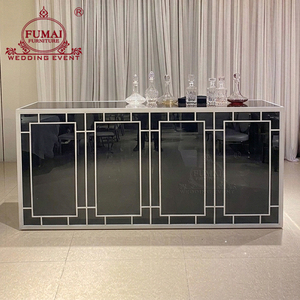 Muebles de metal Playa al aire libre Marco inoxidable Mostrador de Bar de boda blanco - Product Image 3