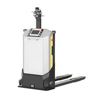 Chariot élévateur à palettes motorisé intelligent pour le stockage ponctuel Robot d'entrepôt LiDAR Chariot élévateur à fourche à guidage laser à usage intensif 1-3 tonnes motorisé