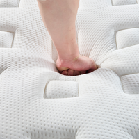 Matelas Hybride de Luxe à Ressorts Ensachés Doubles, Gel Mémoire, Taille Queen et King, Compressé et Enroulable, Prix Usine