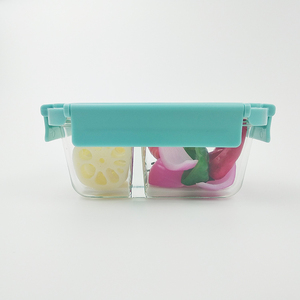 Fuente de la fábrica bebé de la casa de <span class=keywords><strong>comida</strong></span> de microondas de rectángulo de vidrio hermético contenedor de alimentos con tapa - Product Image 5