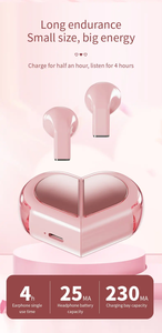 Audífonos In-Ear Inalámbricos VTG30 TWS 5.3 para Juegos, Audífonos Creativos con Forma de Corazón Giratorio, Sonido Estéreo de Alta Fidelidad, <span class=keywords><strong>Auriculares</strong></span> K520 - Product Image 2
