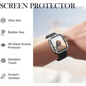 Umper Csobre pple emperempered Lass ililm overs iiamond rotrotective ase or pple atatch 8 45mm 7 6 <span class=keywords><strong>se</strong></span> <span class=keywords><strong>40</strong></span>/44mm 41mm iWatch series 8 5 4 3 - Product Image 5