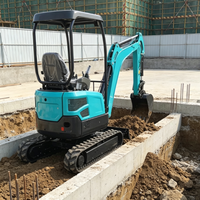 Mini-excavatrice hydraulique avec cabine de 1 tonne, 2 tonnes, 3 tonnes à vendre