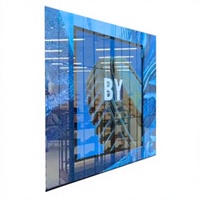 Écran LED transparent d'intérieur P3.91, panneau d'affichage LED haute transparence pour vitrine de magasin et centre commercial