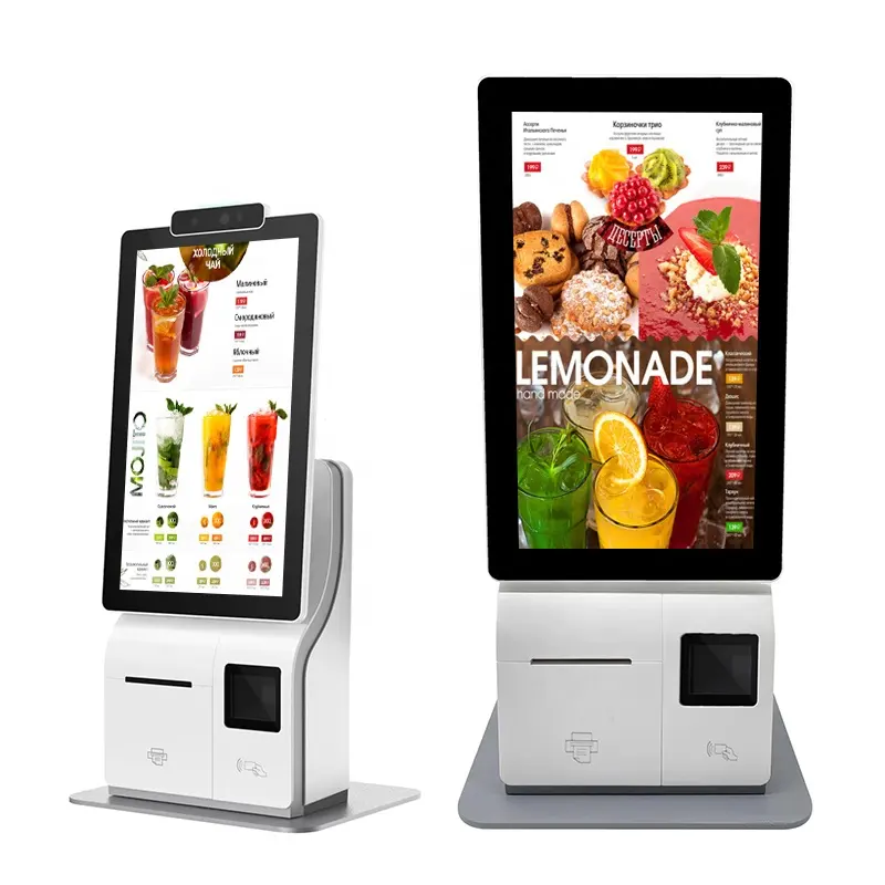 Sosu ตู้ชำระเงินด้วยตนเอง Android Cafe Fast food USA USA kiosks การชำระเงินด้วยบัตรเครดิตซุ้มการชำระเงิน