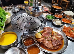 กระทะย่างเนื้อสแตนเลสเชิงพาณิชย์ ไม่ติดกระทะ ทรงกลม ใช้ถ่าน พร้อมถาดรองน้ำมัน/น้ำหยด - Product Image 6