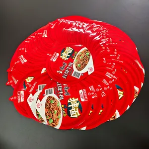 Custom Printed Disposable Plastic Paper Aluminum Cup Instant Noodles Packaging Sealing Film
