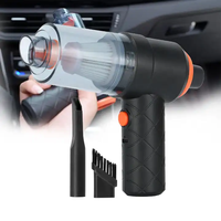 Mini aspirateur sans fil portable 2-en-1 haute puissance 120W pour voiture et bureau, rechargeable