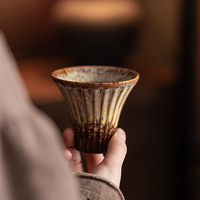 Ensemble de thé matcha en céramique vintage, nouveau style chinois, tasses à thé anti-fuite et résistantes à la chaleur, tasses à café et à lait