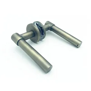 Standard Bronze Tube Lever Types Interior Door Hand 304 Stainless Steel Modern Design Hollow Door Handle