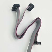 Câble de données IDC plat à ruban, connecteur mâle et femelle, pas de 30 mm, SHANWEI 6 8 10 12 14 16 20 24 26 30 34 40 50 60 64 broches, 30 cm