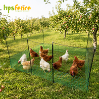 HPS FENCE ODM OEM Groen Zwart Elektrisch Hekwerk Netwerk Draagbaar Gaasbarrière Flexibele Opstelling voor Pluimvee Kippenhok Gebruik Systeem
