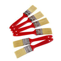Pinceau de peinture léger de 1,5 pouce avec manche en plastique rouge, qualité industrielle et DIY, supporte la personnalisation OEM - Vente chaude
