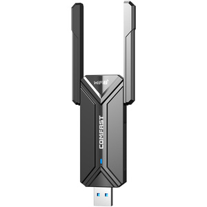 COMFAST Plug-and-Play WiFi 7 Adaptador USB Tarjeta de red inalámbrica de velocidad tribanda ultrarrápida de 6500Mbps con <span class=keywords><strong>WPA3</strong></span> Seguridad de la red de la tarjeta - Product Image 2
