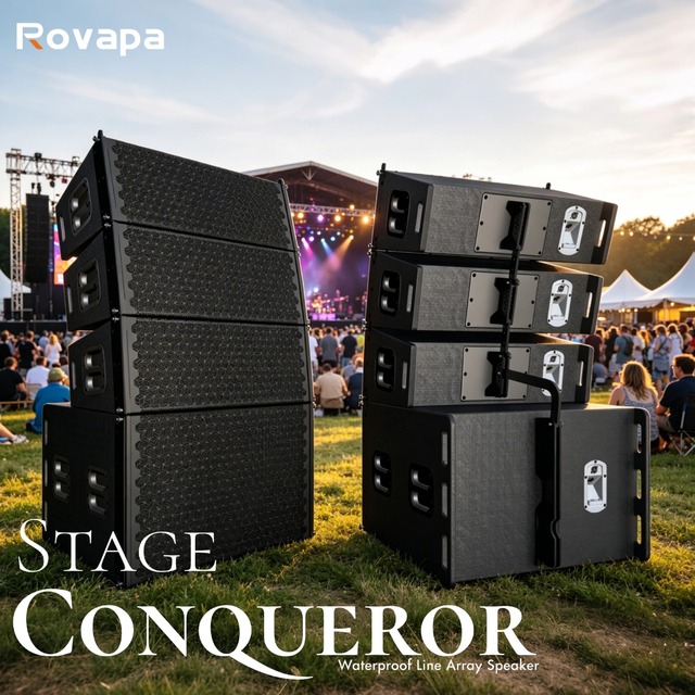 Professional Outdoor Waterproof Line Array Speaker System 500W 2x10 Inch with 600W 18 Inch Subwoofer Church Stadium Concert