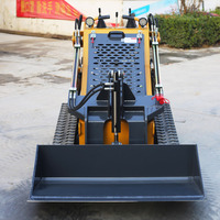 Mini-chargeuse compacte sur chenilles avec balayeuse, tarière, fourches, grappin, godet et trancheuse, certifiée CE EPA, pour l'agriculture et la construction