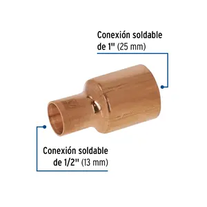 Master con 400 unità di riduzione della boccola di rame, 1x1/2 ', FOSET - Product Image 2