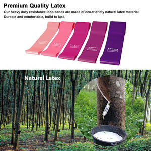 Toptan özel lateks streç çekme yukarı Band Gym Fitness egzersiz direnç bantları seti - Product Image 4