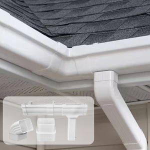 <span class=keywords><strong>Gouttière</strong></span> d'eau de pluie en <span class=keywords><strong>PVC</strong></span> <span class=keywords><strong>Gouttière</strong></span> de toiture <span class=keywords><strong>Gouttière</strong></span> en <span class=keywords><strong>PVC</strong></span> Tuyau de descente et raccords de tuyauterie Matériaux de construction - Product Image 4