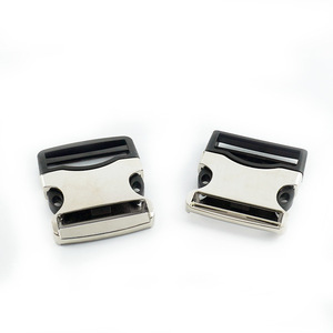 Metal Side Release Buckle 40mm Zinc Alloy Silver For Bags Backpacks Adjustable <b>Webbing</b> Hardware Accessories - Product Image 1
