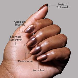 เล็บแบบกดทรงรีแบบสั้นแบบพรีเมี่ยมสำหรับ3D เล็บแบบกดทรงรีแม่เหล็กตาแมวทรงสี่เหลี่ยมสำหรับร้านเสริมสวยเล็บแบบกดติดคุณภาพสูง - Product Image 3