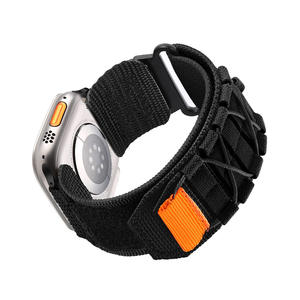 Bracelet de montre universel en nylon tissé compatible <span class=keywords><strong>Apple</strong></span> IWatch Samsung 20 mm 22 mm, boucle sport camouflage - Product Image 3