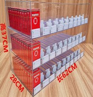Étagère de présentation de cigarettes en acrylique personnalisée avec propulseur