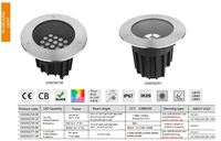 COB IK09 IP67 ROHS modelo celular luces empotradas en el suelo al aire libre profundo antivértigo cubierta foco paso luz subterránea