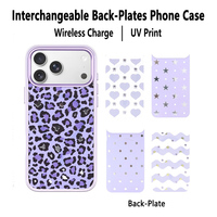 Funda Magnética Híbrida Personalizada de TPU y PC para Teléfono, Placa Trasera Intercambiable con Impresión UV, Compatible con Carga Inalámbrica, Venta al Por Mayor para el Mercado Estadounidense