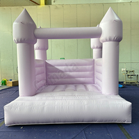 Château gonflable lilas commercial de haute qualité Mini maison de rebond violet clair pour les enfants et les tout-petits