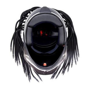 <span class=keywords><strong>Casque</strong></span> Intégral de <span class=keywords><strong>Moto</strong></span> <span class=keywords><strong>Predator</strong></span> en Fibre de Carbone Thème Iron Man avec Certification de Sécurité - Product Image 4
