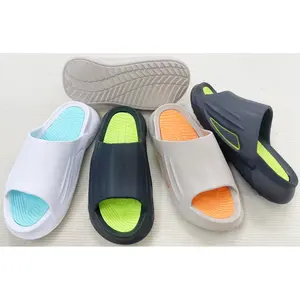 2024 Nieuwe Mode Strand Stock Schoenen Grote Maat Mannen Sandalen Stock Slippers Voet Tondeuses Visgraat Slipper Pe Eva