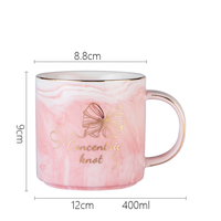Dropshipping Logo personnalisé Nordic Hand Painted Stroke Baking Coffee Wedding Gifts Marble Ceramic Mug Cup Tumbler