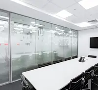 Алюминиевая рама из закаленного стекла толщиной 12 мм, съемные перегородки для офиса