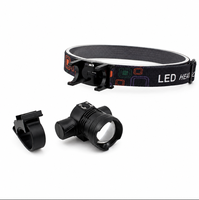 Phare de vélo LED zoomable rechargeable en aluminium, lumière de camping à focalisation réglable, étanche IP44, super lumineux, chargement USB-C