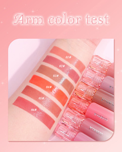 MLM customizable Glass Finish Water <b>Lip</b> Glaze Shimmer High Color Rendering Waterproof Vegan Plumping <b>Lip</b> Gloss Shimmer <b>lip</b> gloss - Product Image 4