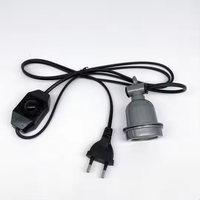 Prise EU pour lampe chauffante E27 avec interrupteur pour poussins, reptiles, porcelets, lézards et animaux de compagnie