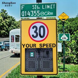 Panneau <span class=keywords><strong>de</strong></span> signalisation routière LED solaire en alliage d'aluminium, film réfléchissant <span class=keywords><strong>de</strong></span> quatrième qualité, plage <span class=keywords><strong>de</strong></span> mesure <span class=keywords><strong>de</strong></span> vitesse <span class=keywords><strong>de</strong></span> 1 à 199 km/h pour les voies <span class=keywords><strong>de</strong></span> circulation - Product Image 6