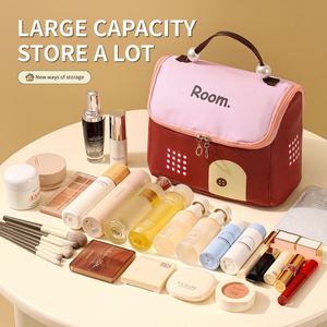 Nouvelle trousse de toilette de voyage de haute qualité en PU imperméable, sac de rangement pour cosmétiques, trousse de maquillage avec poignée - Product Image 4