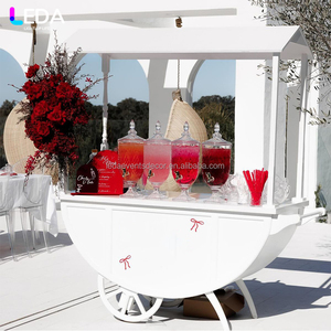 LEDA Nieuwe Aanwinst Acryl Snoepkar Display <span class=keywords><strong>Trolley</strong></span> voor Bruiloft Feest Snoepbuffet Winkel - Product Image 3