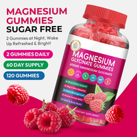 Fournisseur direct d'usine, gommes à mâcher naturelles sans sucre, à base de magnésium glycinate, avec vitamine D3