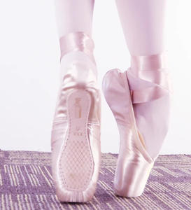 Chaussures de <span class=keywords><strong>ballerine</strong></span> pour femmes Chaussures de pointe en satin de danse de ballet professionnel pour filles - Product Image 2